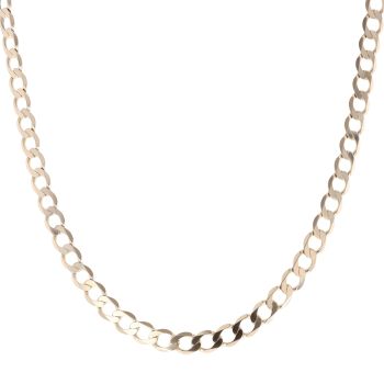9ct Yellow Gold Curb Chain 18"