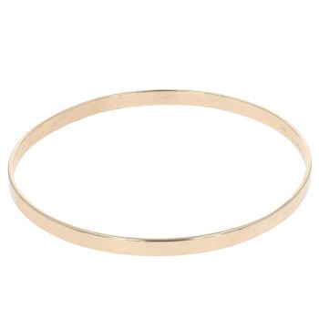 9ct Yellow Gold Plain Bangle