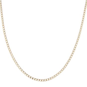 9ct Yellow Gold Curb Chain 28"
