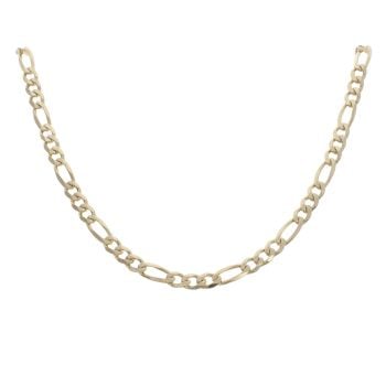 9ct Yellow Gold Figaro Chain 34"