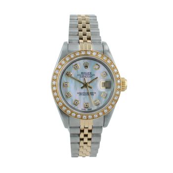Rolex Custom Datejust Pre Owned Watch Ref 69173