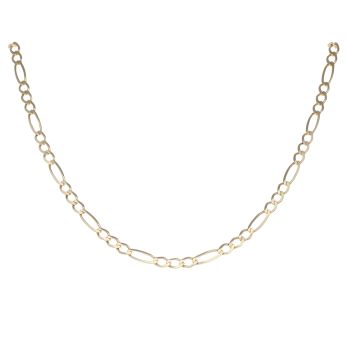 9ct Yellow Gold Figaro Chain 18"
