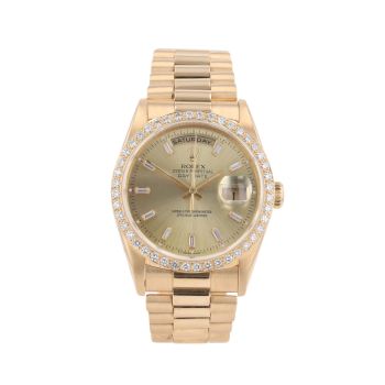 Rolex Custom Day-Date Pre Owned Watch Ref 18238