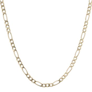 9ct Yellow Gold Figaro Chain 24"