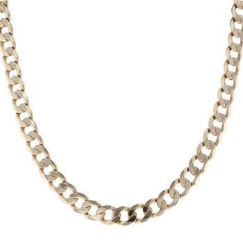 9ct Yellow Gold Curb Chain 20"