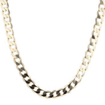 9ct Yellow Gold Curb Chain 18"