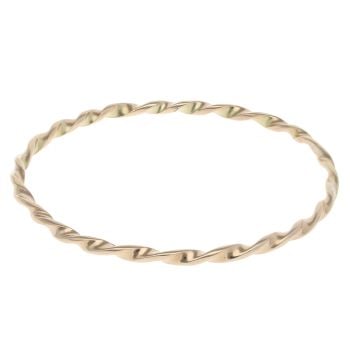 9ct Yellow Gold Twist Bangle