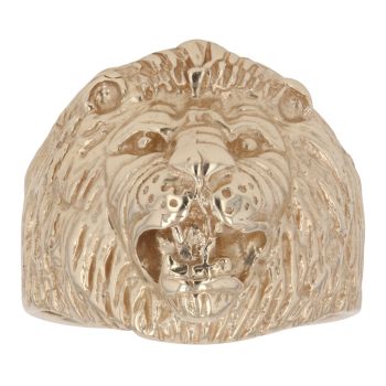 9ct Yellow Gold Lion Ring