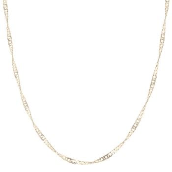 9ct Yellow Gold Twist Chain 22"
