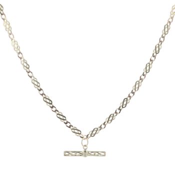 9ct Yellow Gold Celtic T-Bar Chain 18"