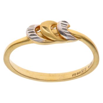 22ct Yellow and White Gold Shoal Fancy Ring