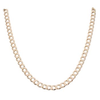 9ct Yellow Gold Curb Chain 20"