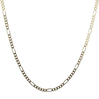 9ct Yellow Gold Figaro Chain 30"