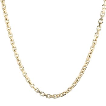 14ct Yellow Gold Square Belcher Chain 20"