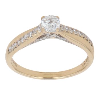 18ct Yellow Gold 0.50ct Brilliant Cut Diamond Solitaire Ring