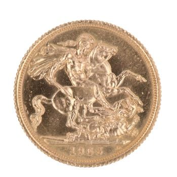 1965 Elizabeth II Full Sovereign Coin