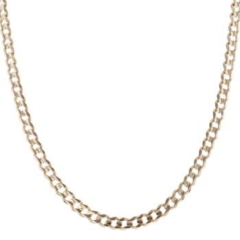 9ct Yellow Gold Curb Chain 20"