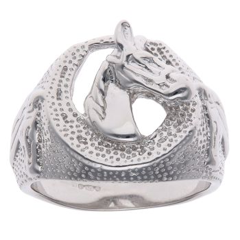 Silver Large Horsehead Ring
