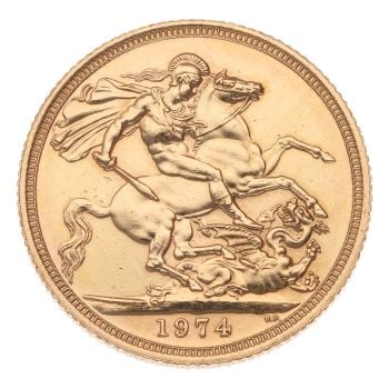 1974 Elizabeth II Full Sovereign Coin