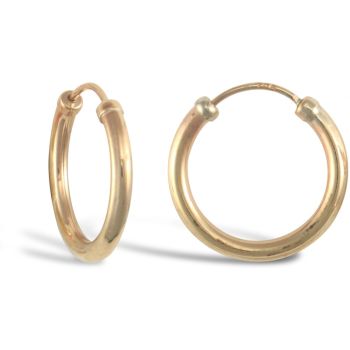 9ct Yellow Gold Hoop Earrings