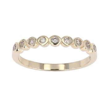 9ct Yellow Gold Diamond Eternity Ring by Anya Belle