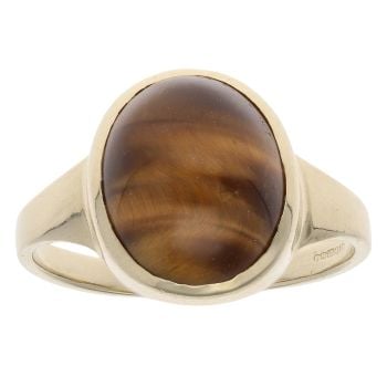 9ct Yellow Gold Tiger's Eye Ring