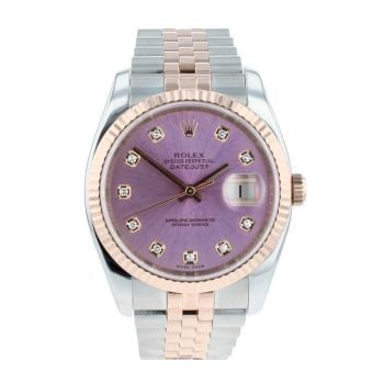 Rolex Custom Datejust Pre Owned Watch Ref 116231