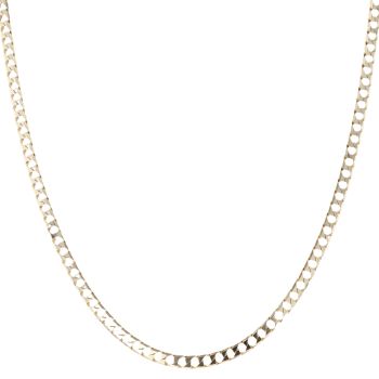9ct Yellow Gold Square Curb Chain 20"