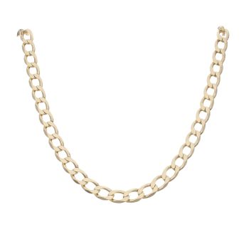 9ct Yellow Gold Curb Chain 22"