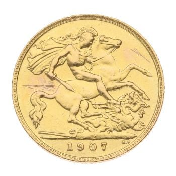 1907 Edward VII Half Sovereign Coin