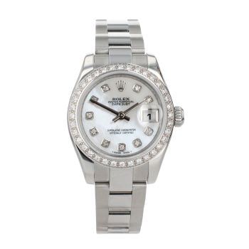 Rolex Custom Datejust Pre Owned Watch Ref 179160