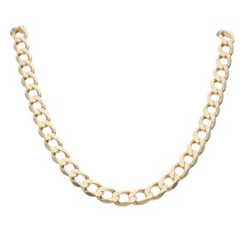 9ct Yellow Gold Curb Chain 22"