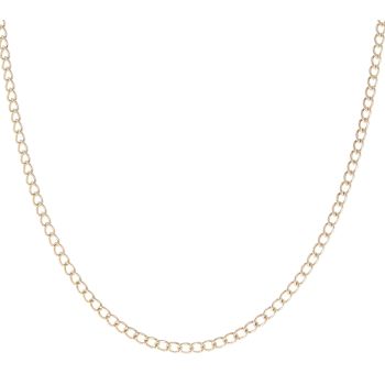 9ct Yellow Gold Curb Chain 18"
