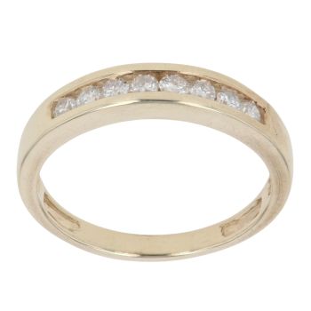 9ct Yellow Gold 0.25ct Brilliant Cut Diamond Eternity Ring
