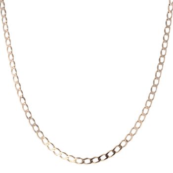 9ct Yellow Gold Curb Chain 22"