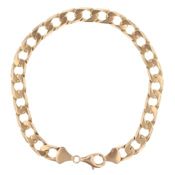 9ct Yellow Gold Curb Bracelet 8.5"