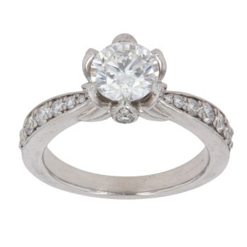 Platinum 1.60ct Brilliant Cut Diamond Solitaire Ring