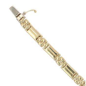18ct Yellow Gold Fancy Bracelet 7.5"