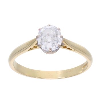 18ct Yellow Gold 0.95ct Diamond Solitaire Ring