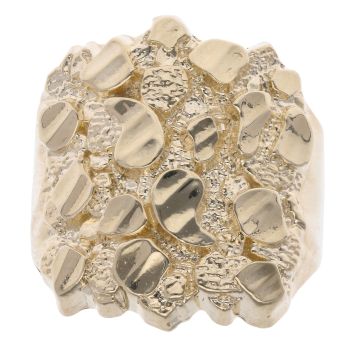 9ct Yellow Gold Nugget Ring