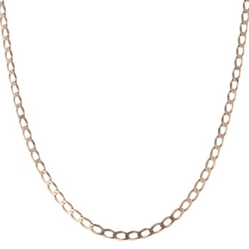 9ct Yellow Gold Curb Chain 22"