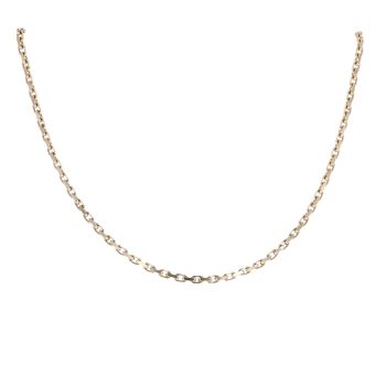 9ct Yellow Gold Square Belcher Chain 18"
