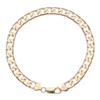 9ct Yellow Gold Curb Bracelet 8.5"