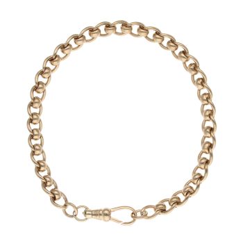 9ct Yellow Gold Rollerball Bracelet 8.5"