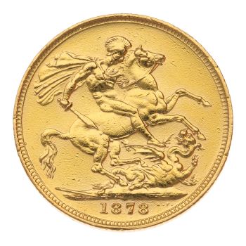 1878 Victoria Young Head Australia Full Sovereign Coin