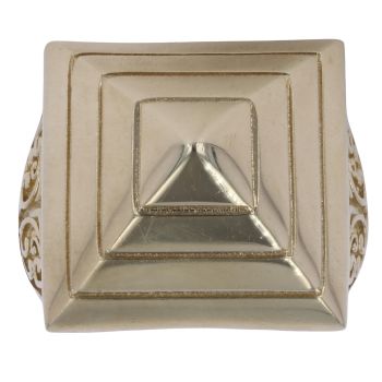 9ct Yellow Gold Pyramid Patterned Signet Ring