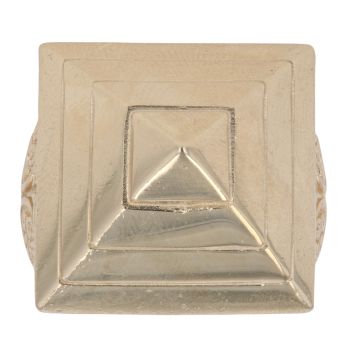 9ct Yellow Gold Pyramid Patterned Signet Ring