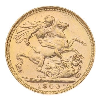 1900 Victoria Full Sovereign Coin
