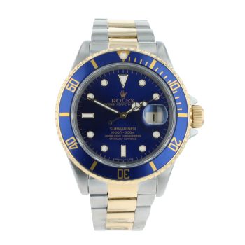 Rolex Submariner 'Bluesy' Pre Owned Watch Ref 16613