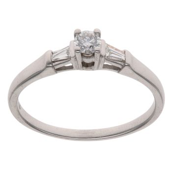 18ct White Gold 1.15ct Brilliant Cut Diamond Solitaire Ring
